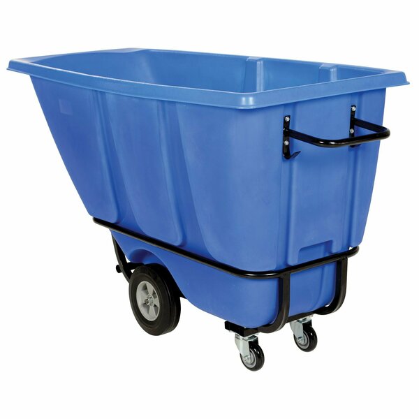 Vestil Heavy Duty Tilt Truck 1/2 Cubic Yard 1400 lb Blue TDT-50-HD-BLUE